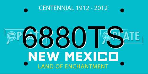 6880TS New Mexico License Plate