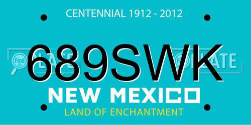 689SWK New Mexico License Plate