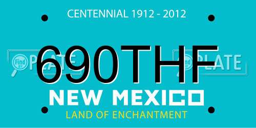 690THF New Mexico License Plate