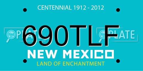 690TLF New Mexico License Plate