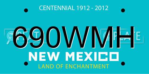 690WMH New Mexico License Plate