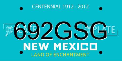 692GSG New Mexico License Plate