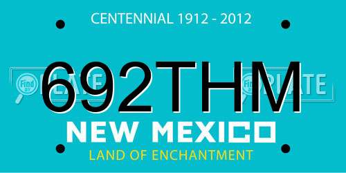 692THM New Mexico License Plate