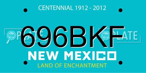 696BKF New Mexico License Plate