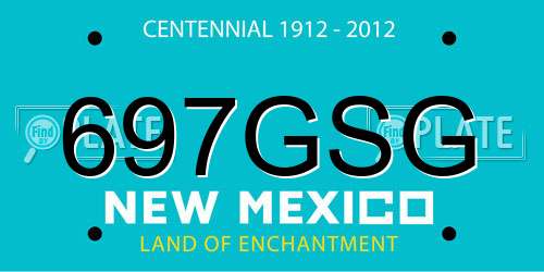 697GSG New Mexico License Plate