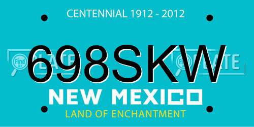 698SKW New Mexico License Plate