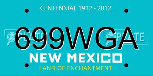 699WGA New Mexico License Plate