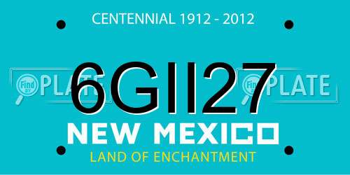 6GII27 New Mexico License Plate