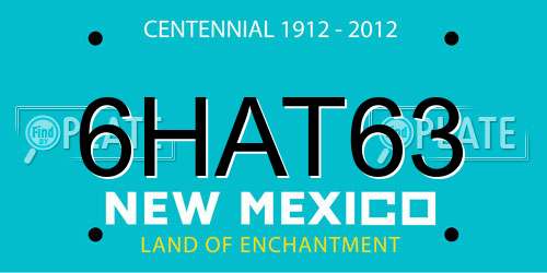 6HAT63 New Mexico License Plate