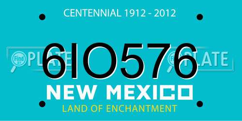 6IO576 New Mexico License Plate