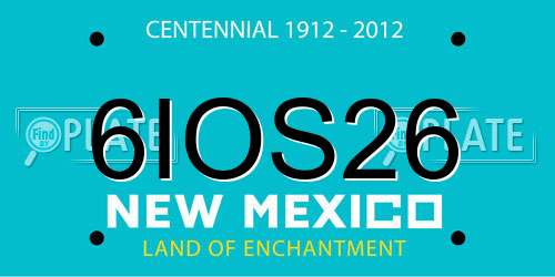6IOS26 New Mexico License Plate