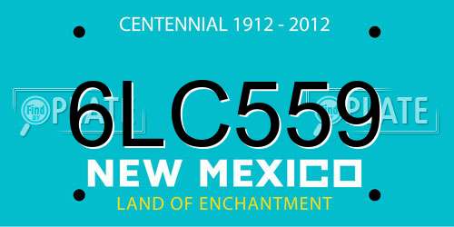 6LC559 New Mexico License Plate