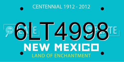 6LT4998 New Mexico License Plate