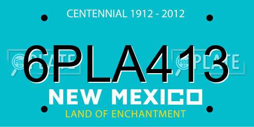 6PLA413 New Mexico License Plate