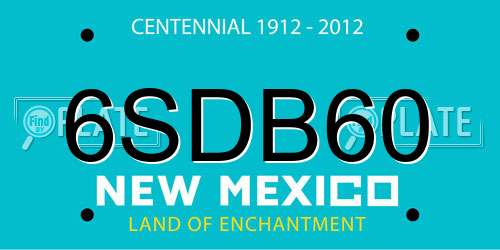 6SDB60 New Mexico License Plate