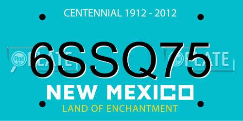6SSQ75 New Mexico License Plate