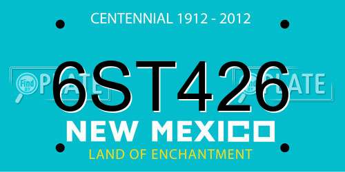 6ST426 New Mexico License Plate