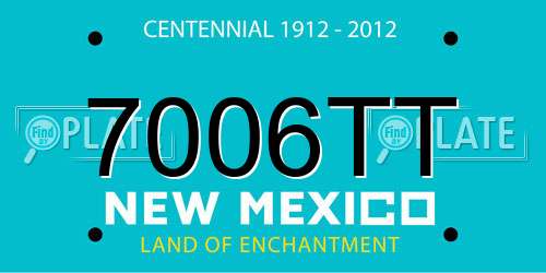 7006TT New Mexico License Plate