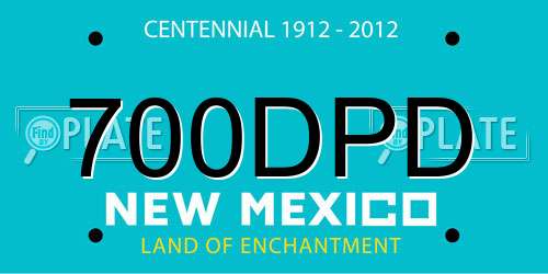 700DPD New Mexico License Plate