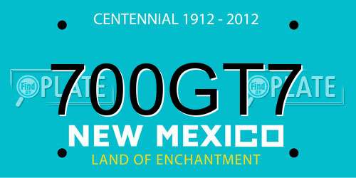 700GT7 New Mexico License Plate
