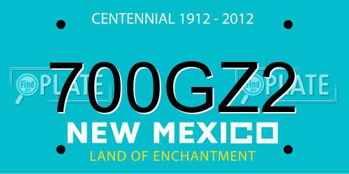 700GZ2 New Mexico License Plate