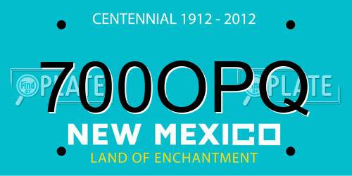 700OPQ New Mexico License Plate