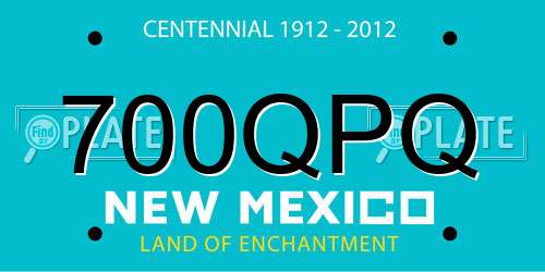 700QPQ New Mexico License Plate