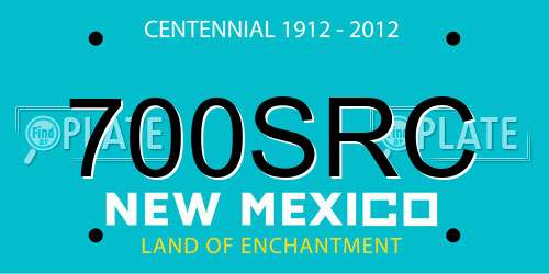 700SRC New Mexico License Plate