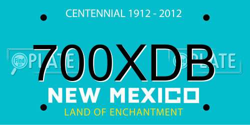 700XDB New Mexico License Plate