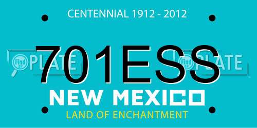 701ESS New Mexico License Plate