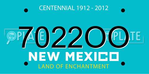7022OO New Mexico License Plate