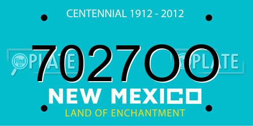 7027OO New Mexico License Plate