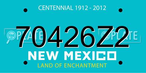 70426Z2 New Mexico License Plate
