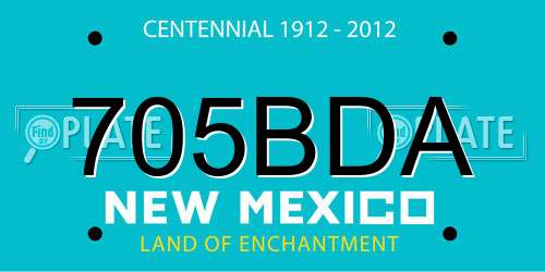 705BDA New Mexico License Plate