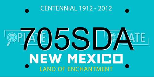 705SDA New Mexico License Plate