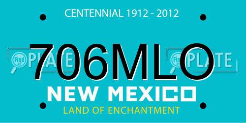 706MLO New Mexico License Plate