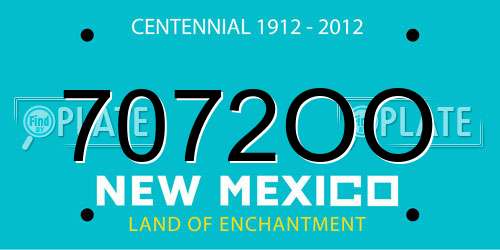7072OO New Mexico License Plate