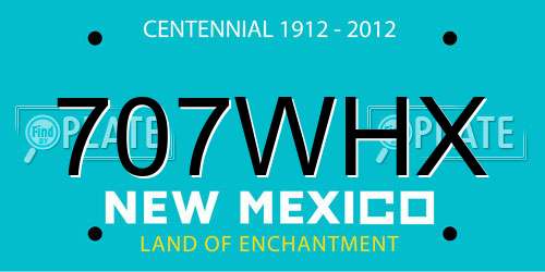 707WHX New Mexico License Plate