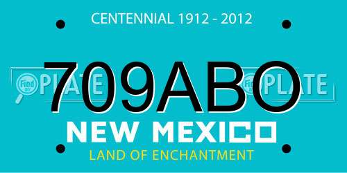 709ABO New Mexico License Plate