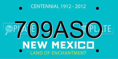 709ASO New Mexico License Plate