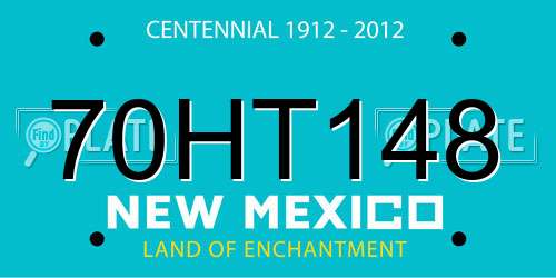 70HT148 New Mexico License Plate
