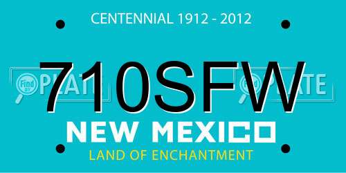 710SFW New Mexico License Plate