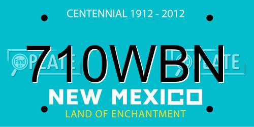 710WBN New Mexico License Plate