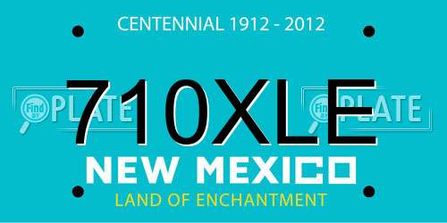 710XLE New Mexico License Plate