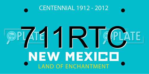 711RTC New Mexico License Plate
