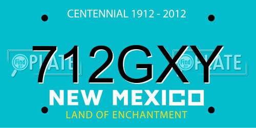 712GXY New Mexico License Plate