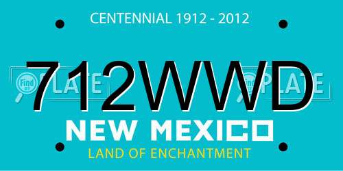 712WWD New Mexico License Plate