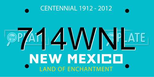 714WNL New Mexico License Plate