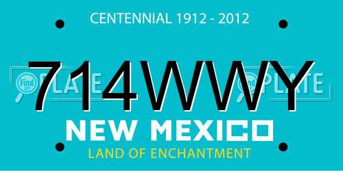 714WWY New Mexico License Plate
