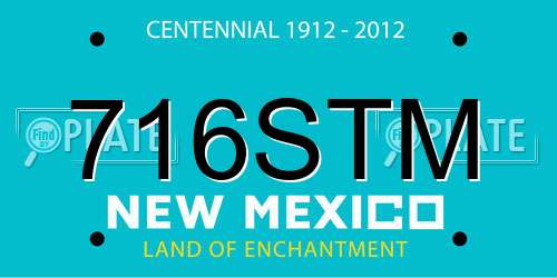 716STM New Mexico License Plate